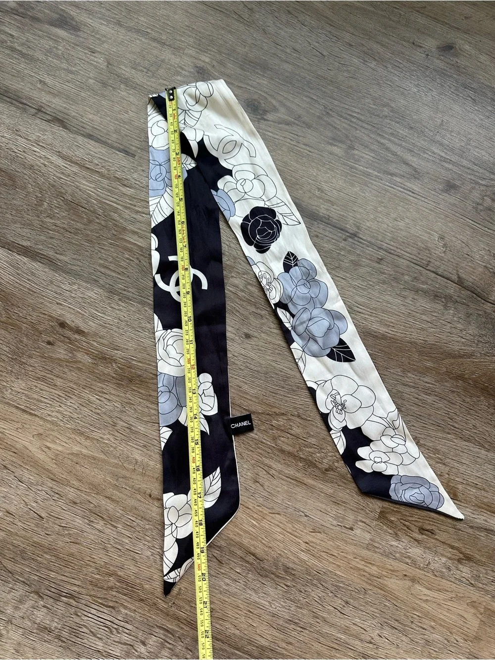 CHANEL Silk Scarf Tie
